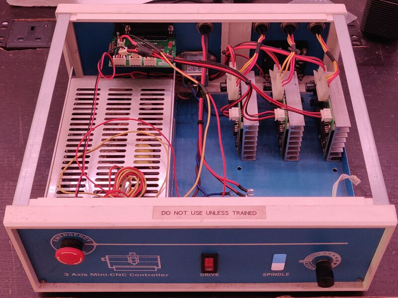 Photo of the CNC controller